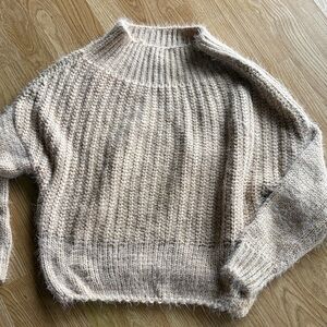 ODDY Women's Cowl Neck Sweater - Cream